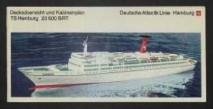 TS Hamburg 23 500 BRT Deutsche Atlantik Linie Hamburg