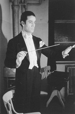 Porträt des Dirigenten Sergiu Celibidache : Porträt des Dirigenten Sergiu Celibidache