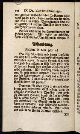 296-304, So selig die aeussere und innere Umstaende ...
