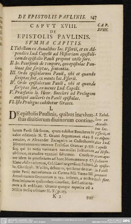 Caput XVIII. De Epistolis Paulinis