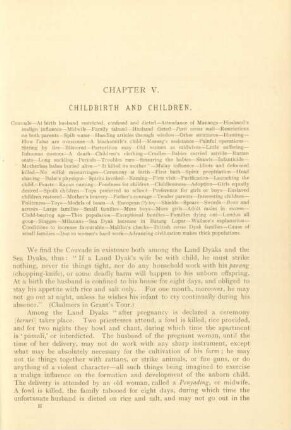 Chapter V. Childbirth and children