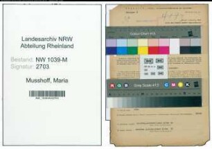Entnazifizierung Maria Musshoff , geb. 20.09.1903 (Lehrerin)