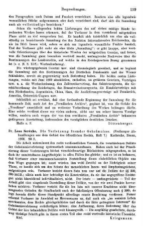 139, Leon Seréxhe, Die Verletzung fremder Geheimnisse, 1906
