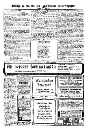 Beilage zu Nr. 181
