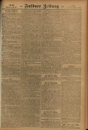 Zweite Ausgabe vom Montag, den 31. Mai 1915.