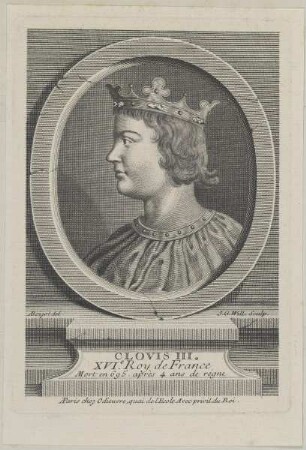Bildnis des Clovis III.