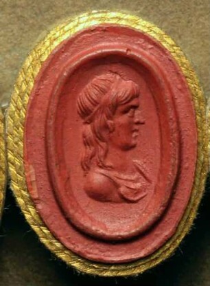 Profilbild einer Frau (Daktyliothek, Das Alterthum nach Lippert und Visconti)