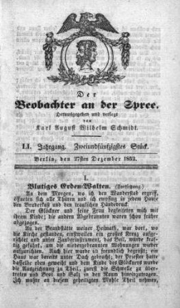 52. Stueck, 27. Dezember 1852