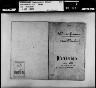Pfarrei Winzerhausen: Pfarrberichte und Pfarrbeschreibungen