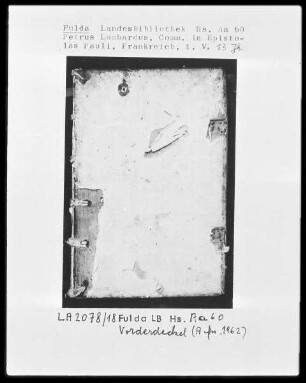 Petrus Lombardus, Commentarius in Epistulas Pauli — Frontdeckel
