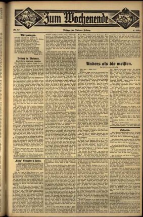 Zweite Ausgabe vom Sonntag, den 04. März 1934.