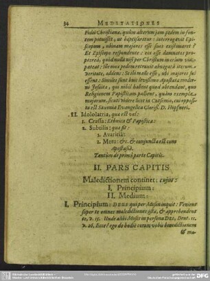 II. Pars Capitis
