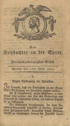 23. Stueck, 7. Juni 1802