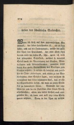 Über den schuldlosen Verbrecher