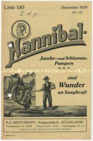 Hannibal-Saug- und Druckpumpen