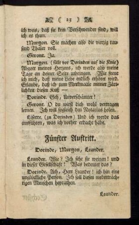 Fünfter Auftritt. Dorinde, Murgon, Leander.