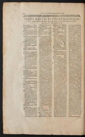 Index Rerum, Auctorum ...