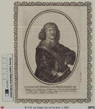 Bildnis Johann Franz von Barbitz, Baron von Fernamont