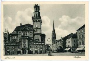 Löbau. Markt - Rathaus
