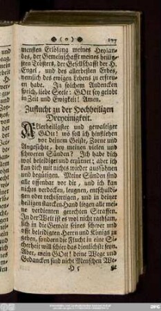 Zuflucht zu der Hochheiligen Dreyeinigkeit.