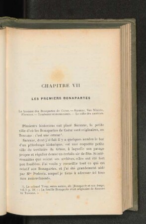 Chapitre VII Les Premiers Bonapartes