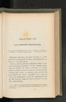 Chapitre VII Les Premiers Bonapartes