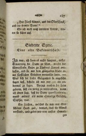 Siebente Szene. Eine alte Bekanntschaft.