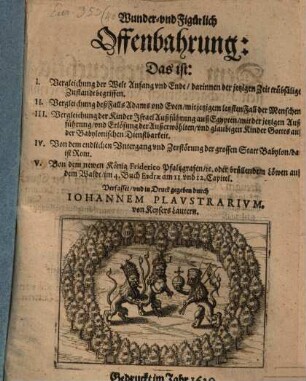 Wunder- und Figürlich Offenbarung