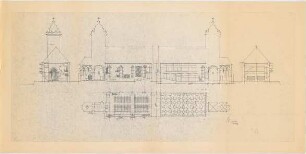 Döllgast, Hans; Verschiedenes - Kirche "M" (Grundriss; Ansicht; Schnitt)