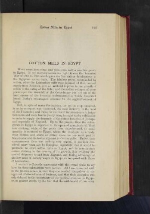 Cotton Mills in Egypt.