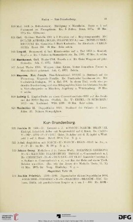 Kur-Brandenburg (Nr. 521-545)