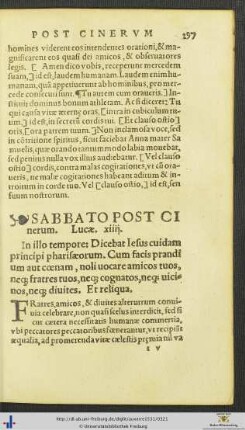 Sabbato Post Cinerum
