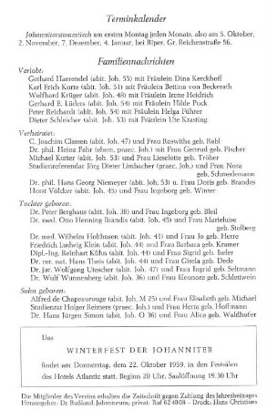 Familiennachrichten