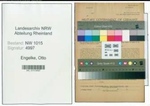 Entnazifizierung Otto Engelke , geb. 07.01.1895 (Gastwirt)