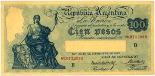 Geldschein, 100 Pesos, 1926 - 1932?