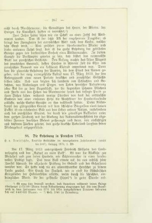 88. Die Erhebung in Preußen 1813