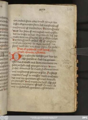 [Johannes de Rupescissa: Liber de consideratione quintae essentiae]