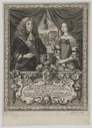 Doppelbildnis des Johann Jacob Welser und der Eva Rosina
