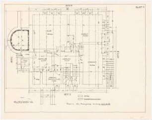 Wohnhaus Hauser, Solln: Grundriss KG 1:50