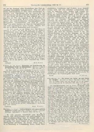 453-454 [Rezension] Matthes, Heinrich, Christus-Religion oder philosophische Religion?