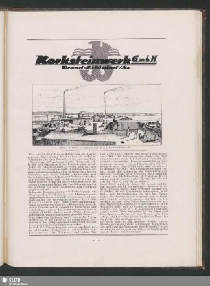 Korksteinwerk G.m.b.H. Brand-Erbisdorf / Sa.