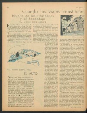 Historia de los transportes y el hospedaje
