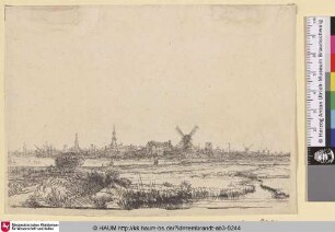 [Ansicht von Amsterdam; View of Amsterdam from the Kadijk; Vue ancienne d'Amsterdam]