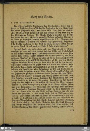 Bach und Teiche