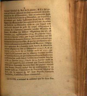 Arrest De La Cour De Parlement : Du 3 Février 1755.