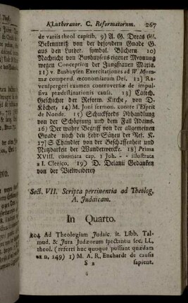 Sect. VII. Scripta pertinentia ad Theolog.