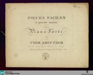 Pièces faciles à quatre mains pour le Piano-Forte : Oeuv. 34