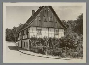 Schlesien. Breitenhain. Altes schlesisches Fachwerkhaus
