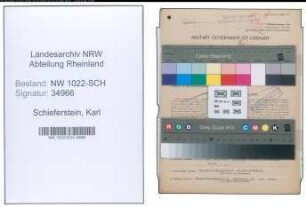 Entnazifizierung Karl Schieferstein , geb. 14.02.1887 (Amtmann)