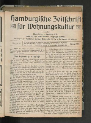Nummer 11 Februar 1909